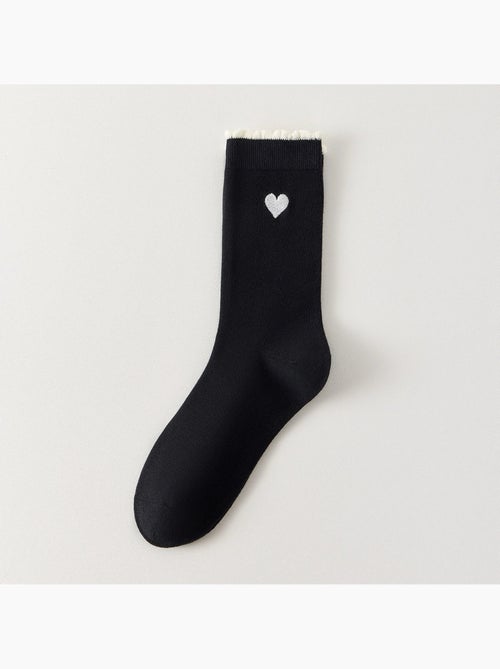 Chaussettes Hautes Coeur & Feston - Kiabi
