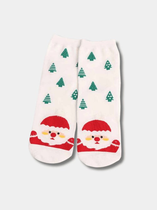 Chaussettes Hautes Cœur Noël - Kiabi