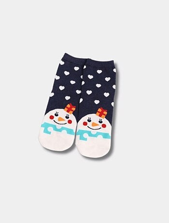 Chaussettes Hautes Cœur Noël