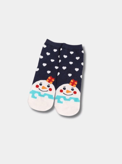 Chaussettes Hautes Cœur Noël - Kiabi