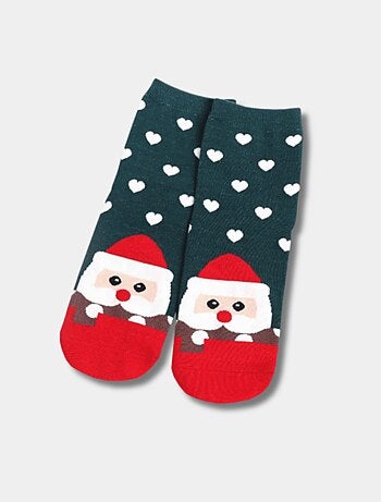 Chaussettes Hautes Cœur Noël
