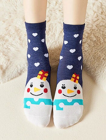 Chaussettes Hautes Cœur Noël