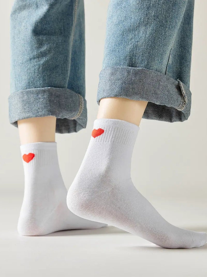 Chaussettes Hautes Coeur Talon Noir - Kiabi
