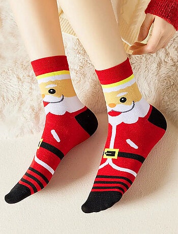 Chaussettes Hautes Costume Noël