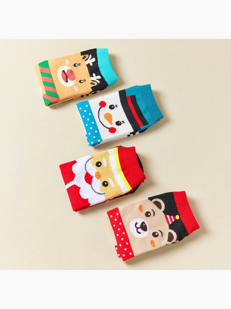 Chaussettes Hautes Costume Noël Rouge - Kiabi