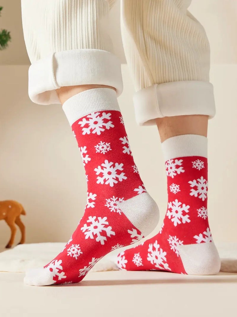 Chaussettes Hautes de Noël Rouge - Kiabi