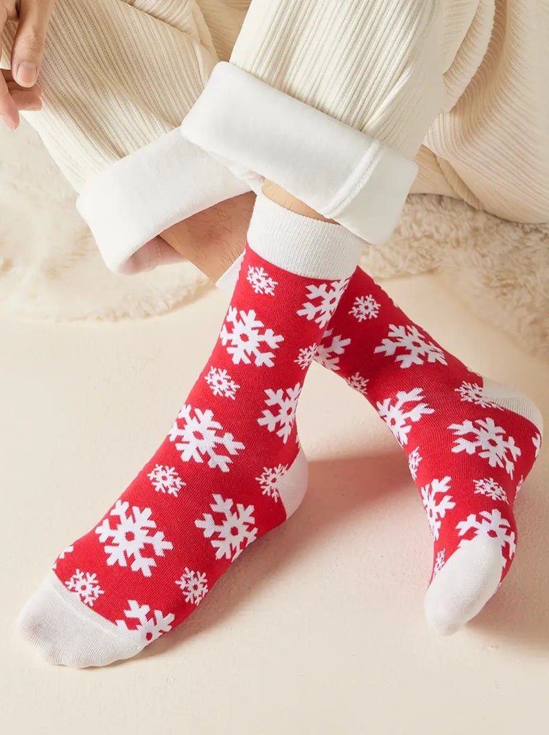 Chaussettes Hautes de Noël Rouge - Kiabi