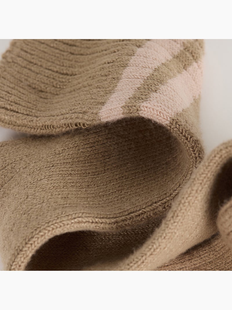 Chaussettes hautes Dim x Inès de La Fressange Beige foncé - Kiabi