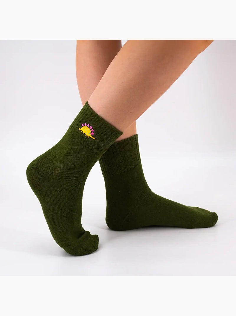 Chaussettes Hautes Dino Noir - Kiabi