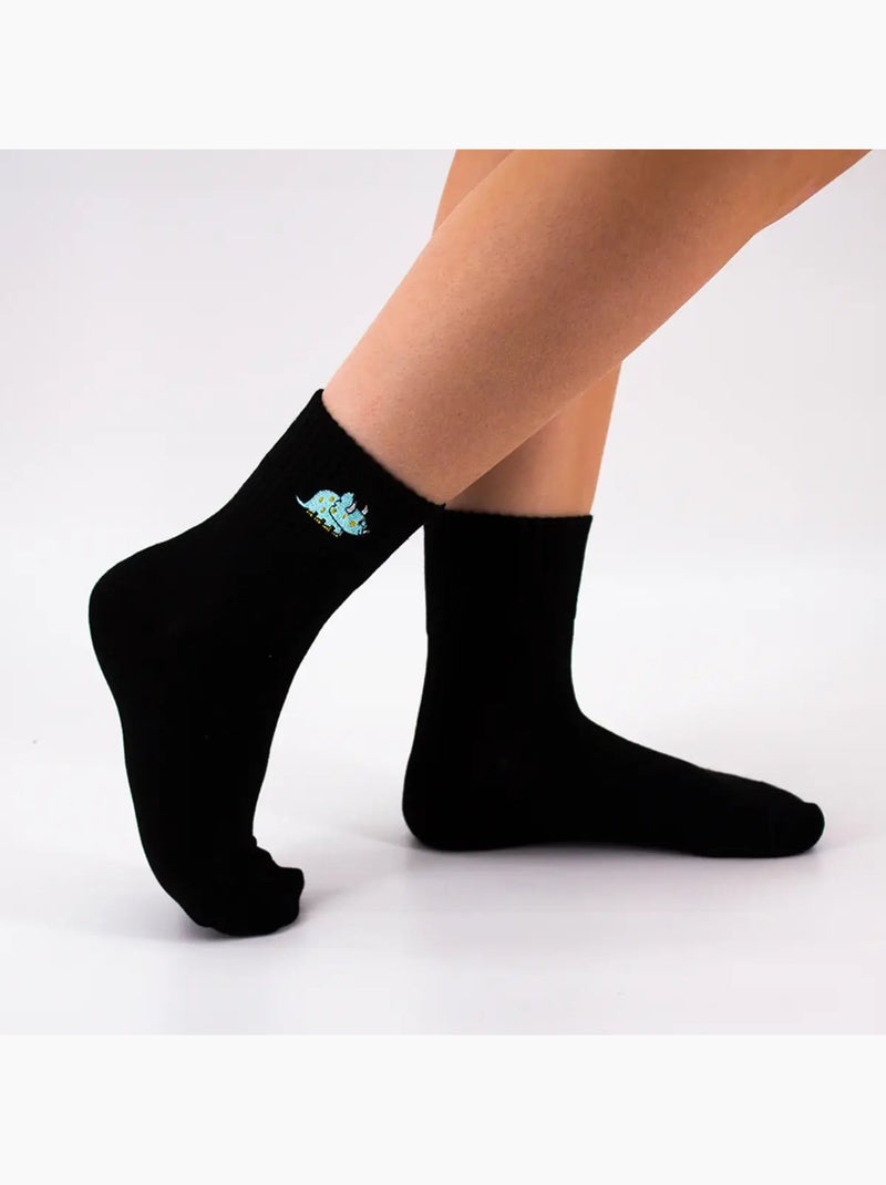 Chaussettes Hautes Dino Vert - Kiabi