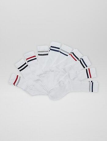 Chaussettes hautes en maille - Lot de 10