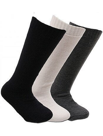 Chaussettes Hautes Enfant Lot de 3
