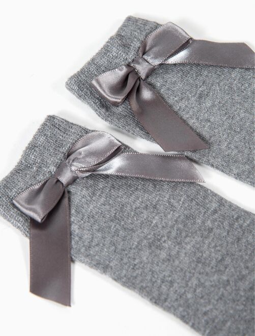 Chaussettes Hautes Fille avec Nœud   ESSENTIALS LINE - Kiabi