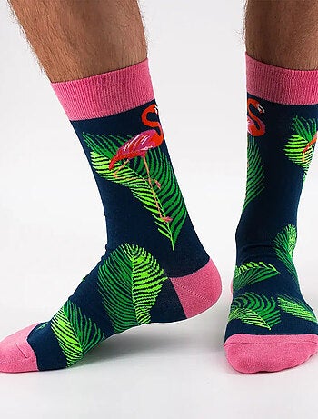 Chaussettes Hautes Flamant Rose