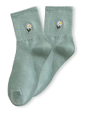 Chaussettes Hautes Fleurs
