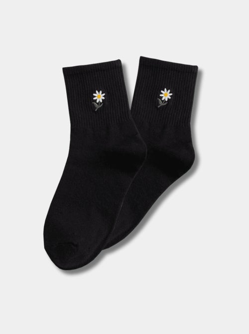 Chaussettes Hautes Fleurs - Kiabi