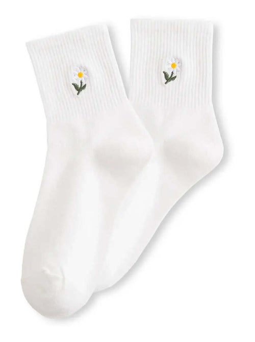 Chaussettes Hautes Fleurs - Kiabi