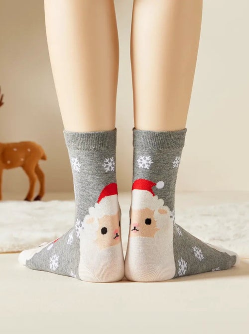 Chaussettes Hautes Flocons de Noël - Kiabi