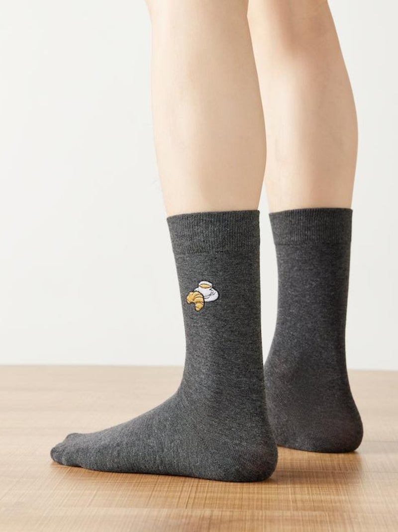 Chaussettes Hautes Gourmandes Gris - Kiabi