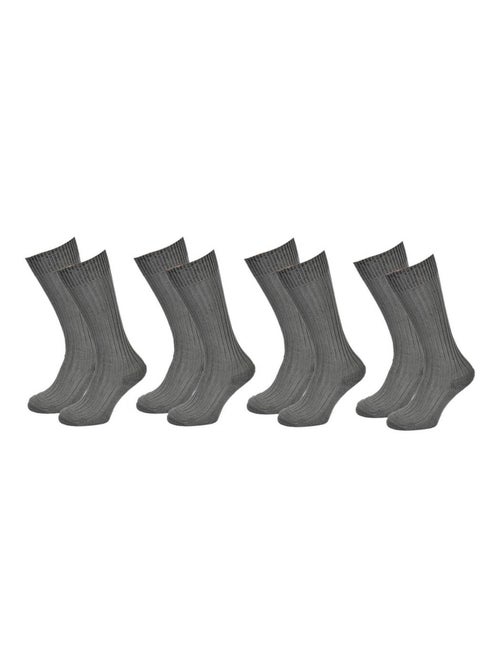 Chaussettes hautes homme Coton - Pack de 4 - Kiabi