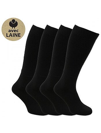 Chaussettes Hautes Homme Lot de 4