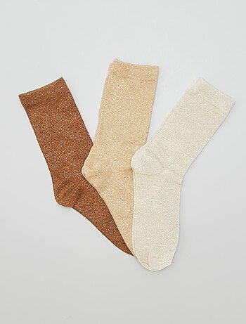 Chaussettes hautes irisées - Lot de 3