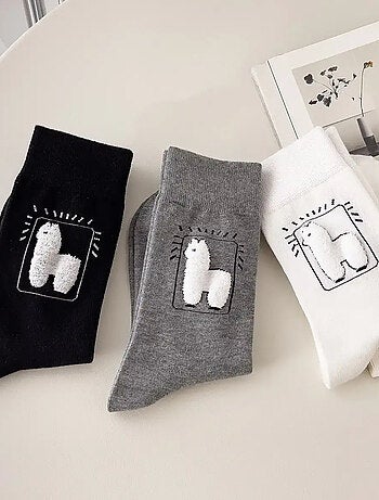 Chaussettes Hautes Lama