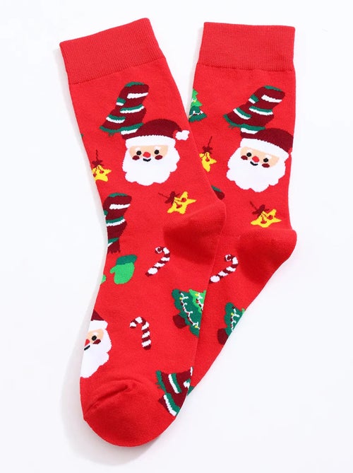 Chaussettes Hautes Noël Homme - Kiabi