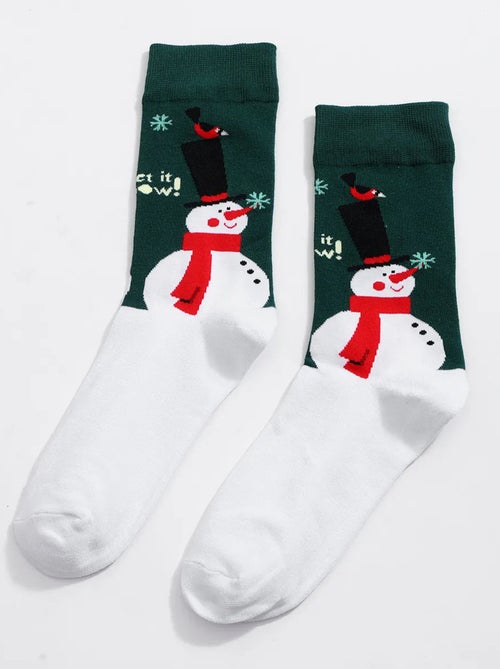 Chaussettes Hautes Noël Homme - Kiabi