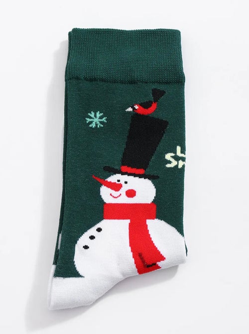Chaussettes Hautes Noël Homme - Kiabi