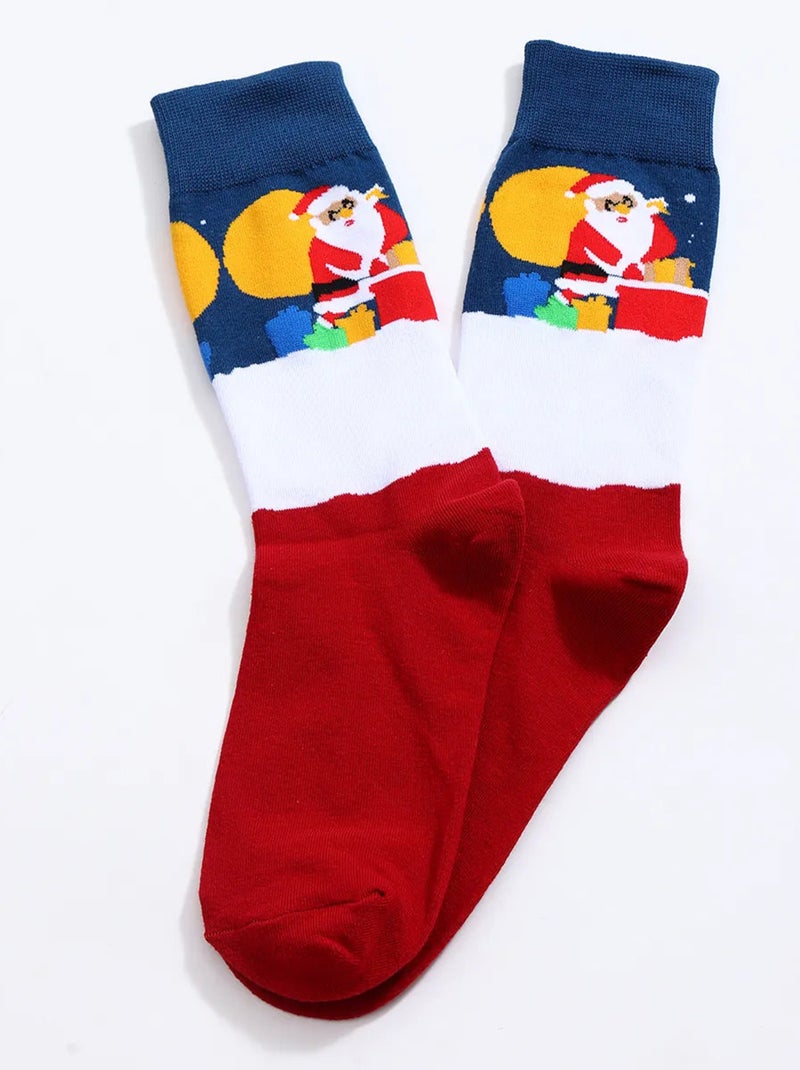 Chaussettes Hautes Noël Homme Rouge - Kiabi