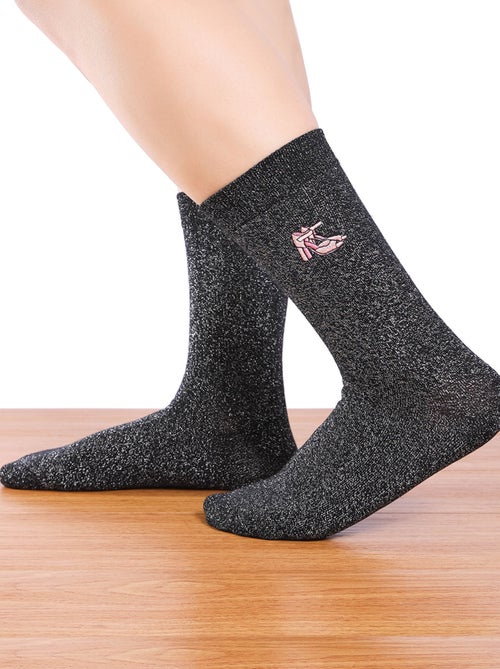 Chaussettes Hautes Paillettes & Fête avec motif Shoes - Kiabi