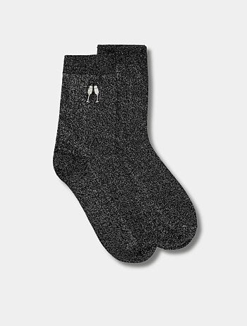 Chaussettes Hautes Paillettes & Fête