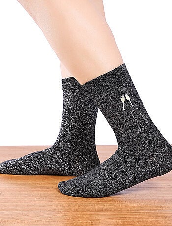Chaussettes Hautes Paillettes & Fête
