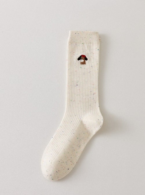 Chaussettes Hautes Personnages de Noël - Kiabi