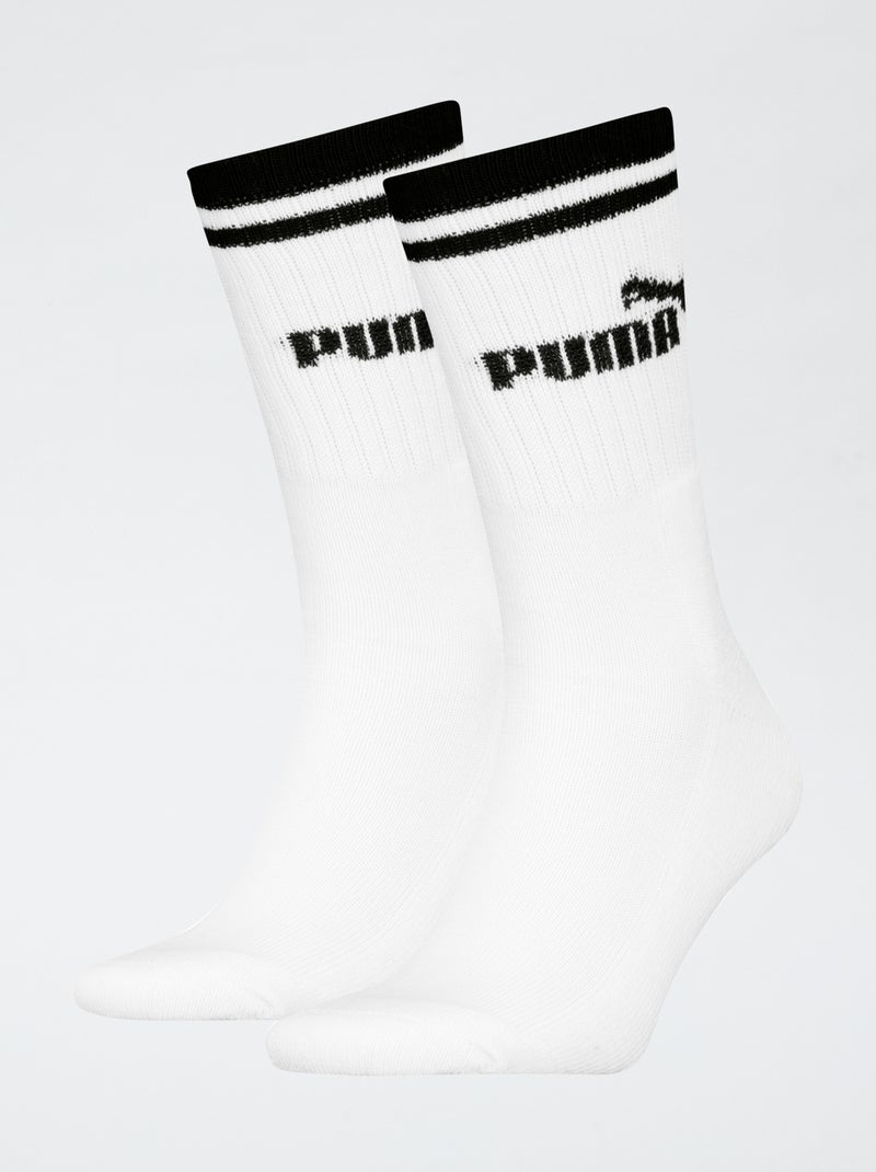 Chaussettes hautes 'Puma' Blanc - Kiabi