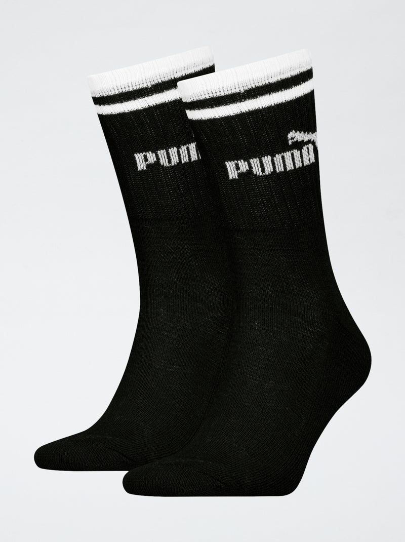Chaussettes hautes 'Puma' Noir - Kiabi