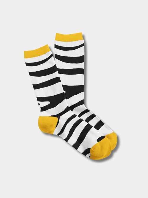 Chaussettes Hautes Zèbre - Kiabi