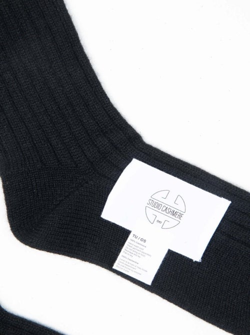 Chaussettes homme 100% cachemire 4 fils - UNI 13 - Kiabi