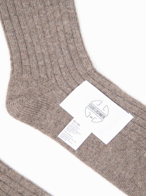 Chaussettes homme 100% cachemire 4 fils - UNI 13 - Kiabi