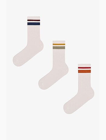 Chaussettes homme à rayures, paire penti