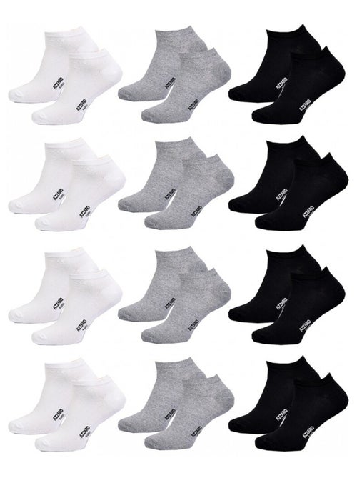 Chaussettes homme AZZARO - Pack de 12 - Kiabi