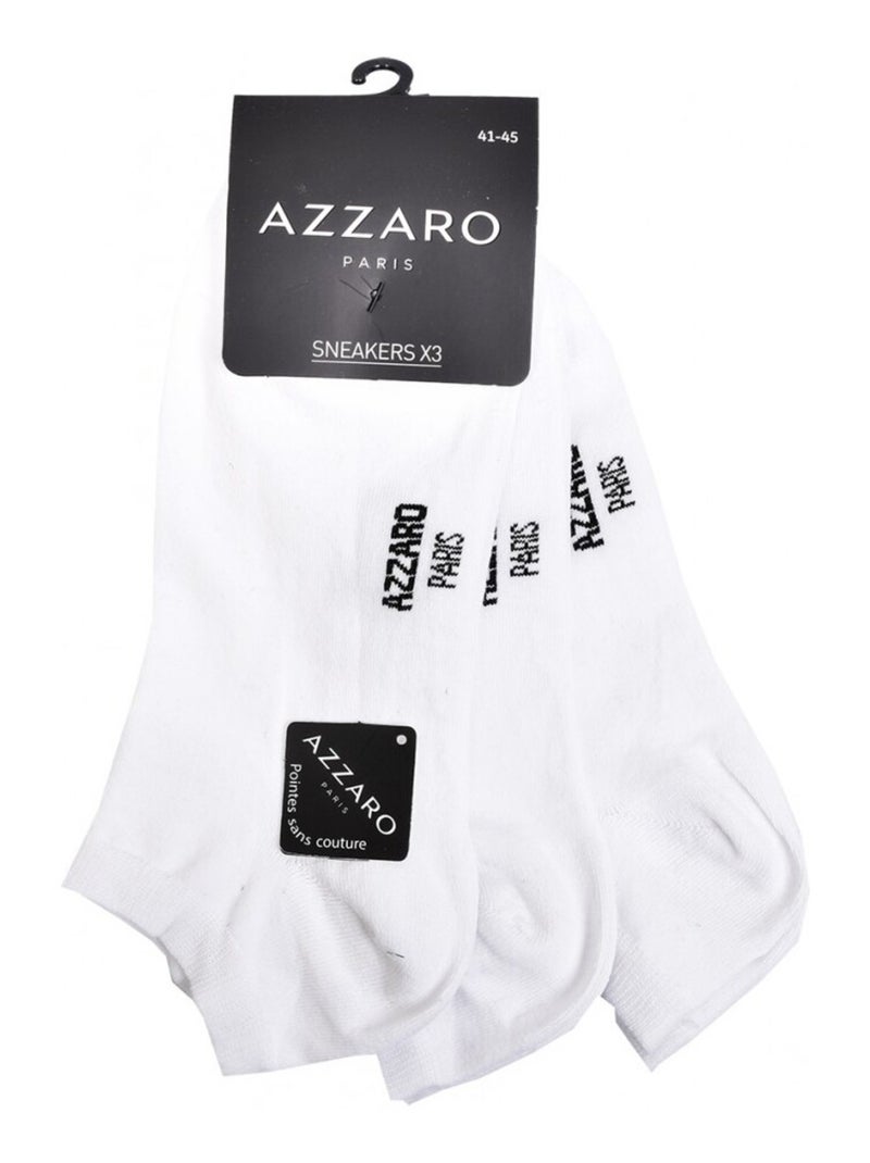 Chaussettes homme AZZARO - Pack de 6 Blanc - Kiabi