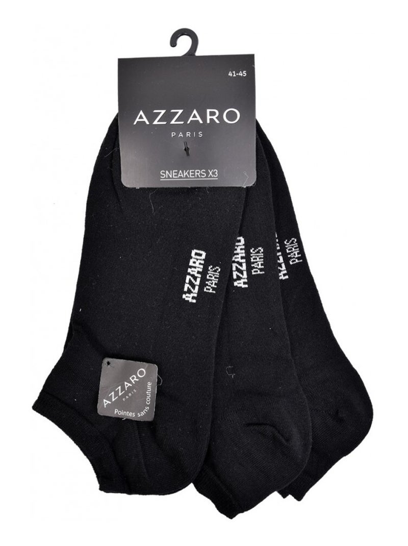Chaussettes homme AZZARO - Pack de 6 Noir - Kiabi