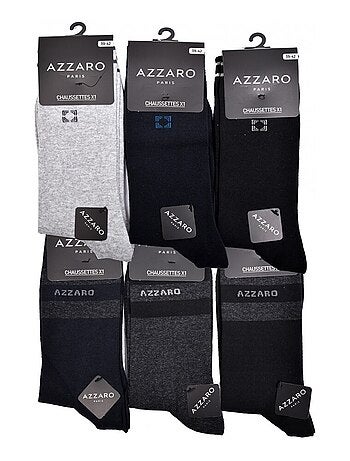 Chaussettes homme AZZARO - Pack de 6