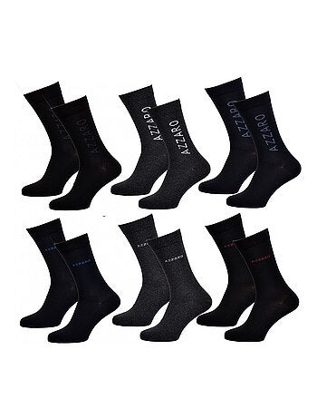 Chaussettes homme AZZARO - Pack de 6