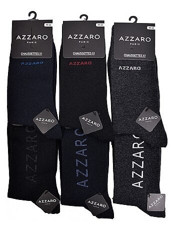 Chaussettes homme AZZARO - Pack de 6