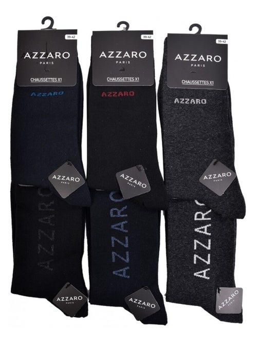 Chaussettes homme AZZARO - Pack de 6 - Kiabi
