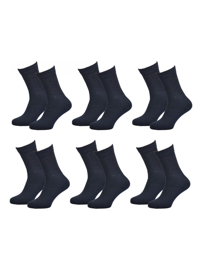 Chaussettes homme C17 JEANS - Pack de 6 Bleu marine - Kiabi