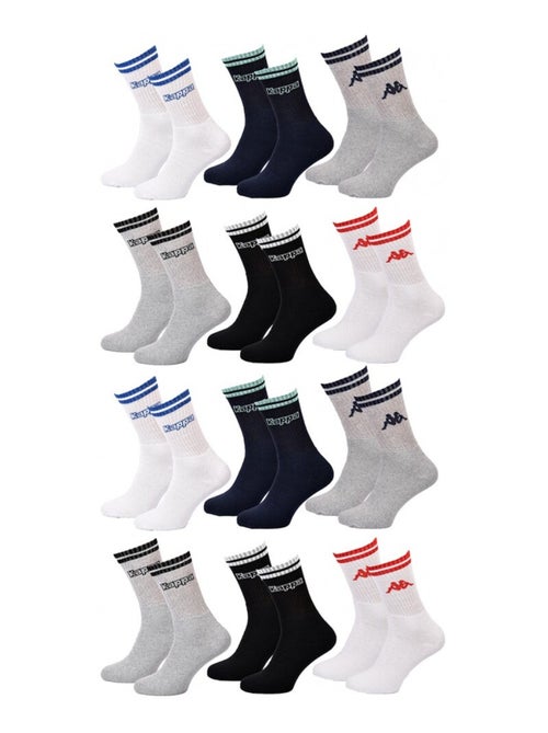 Chaussettes Homme CREW KAPPA - Pack de 12 - Kiabi